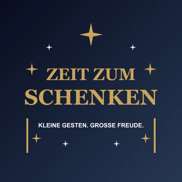 Flache Motivansicht: Zeit zum Schenken in Goldton und Weiß